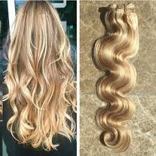 Blonde Machine Weft Hair