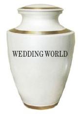 white urn vases