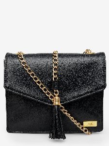 Women Black PU Sling Bag