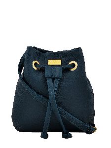 Women Blue PU Sling Bag