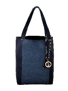 Yelloe Plain Blue Tote for Women