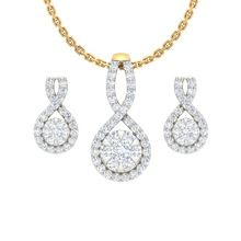 beautiful hanging solitaire look real diamond pendant
