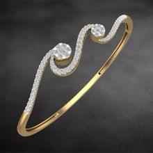 Solitaire look beautiful unique real diamond bracelet rose