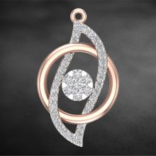 Stunning curvy diamond pendant