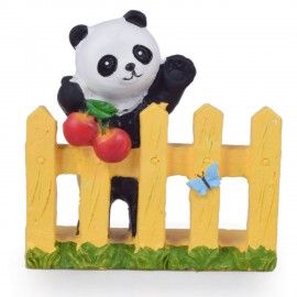 Wonderland 2.2 inches Panda on Fence New Decoration