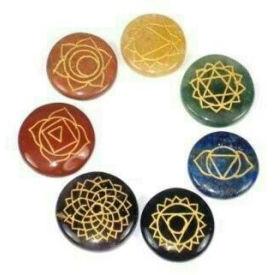 7 Chakra Engraved Reiki Set