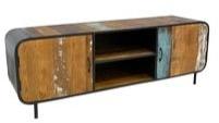 Reclaimed Wood Iron Media Unit