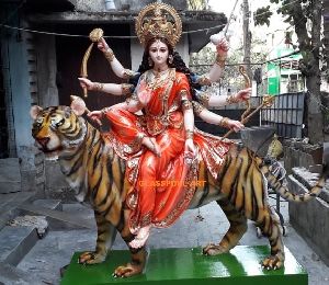 Fiberglass Sherawali Durga Idol