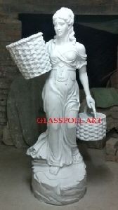 LADY WITH BASKET STATUE