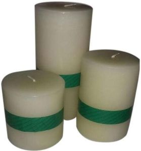 decorative pillar candle