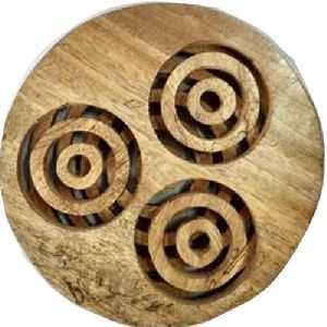 Wooden Round Trivet