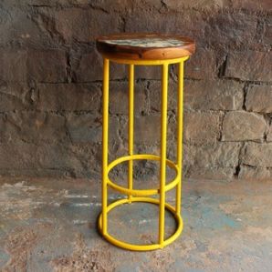 Wood Top Bar Kitchen Stool