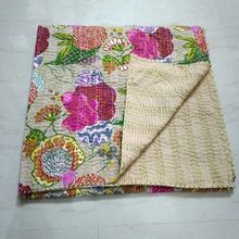 Hand stitched Kantha Quilt