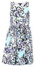 Blue Flowers Polyester Girls Dress western