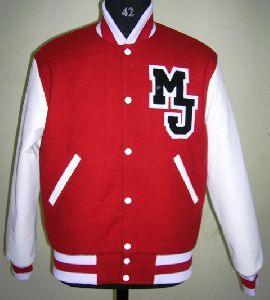 Scarlet White Custom Varsity Jackets