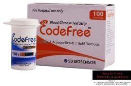 SD Codefree Blood Glucose Test Strips