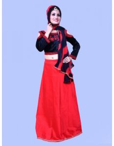 Red Fancy Off Sholder Lehenga