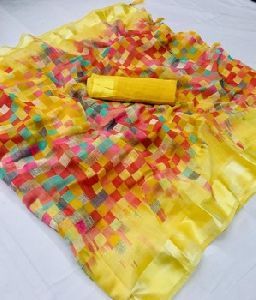 Linen Silk Saree