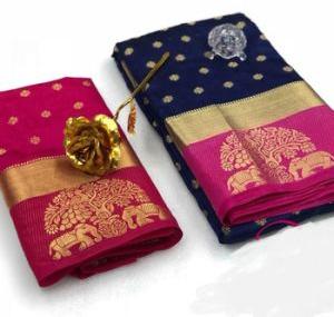 soft crush sarees