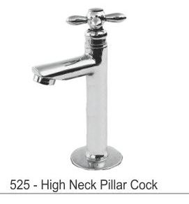 High Neck Basin Pillar Cock Tap