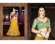 Satin Silk Multi Color Lehenga Choli