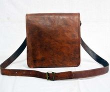 Real Goat Leather Vintage Messenger Bag