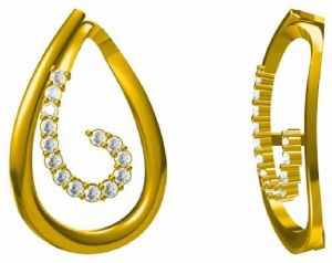 Jewelry CAD Model Of Pear Shape Pendant