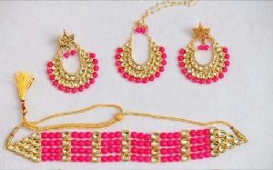 Fancy Chand Bali With Choker Patti