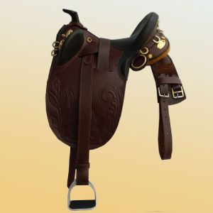 Saddle stock with horn