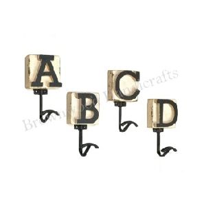 Wooden Letters Wall Decorative Mounted Wall Hook Design