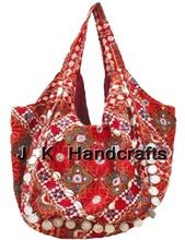 Vintage Sari Beaded Handbag