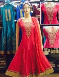 Stylish silk designer Anarkalis for Ladies