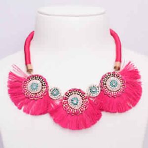 FRINGES STATEMENT NECKLACE