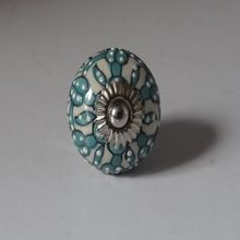 ROUND CERAMIC DECORATIVE CABINET/DRAWER KNOB