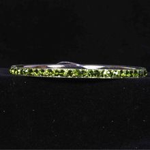 Very Thin single Row One Row Crystal Bangle