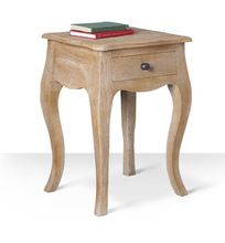 Wooden Single Drawer Stool