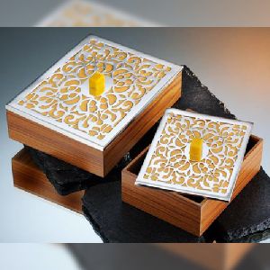 Wooden Metal Gift Box