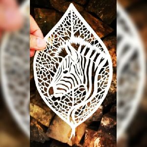 Zebra Design Metal Bookmark