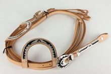 NEW LEATHER WESTERN HEADSTALL/BRIDLE