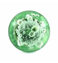 Mint Green Bubble Glass Knob