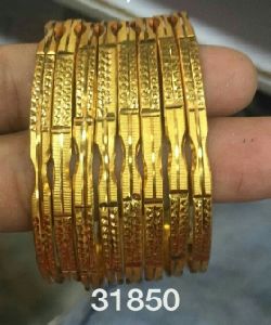 Micron Gold Plated Bangles