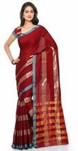 Red Color Handloom Cotton Saree