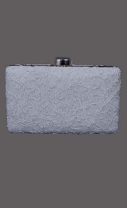 Silk Lucknow Chikankari Clutch