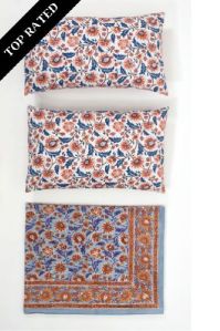 NARGIS B HAND BLOCK PRINT BEDSHEET