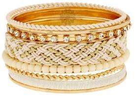 White Ethnic Bangle