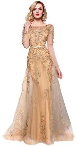 embroidered ladies gown