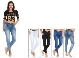 High Waist Ladies Jeans