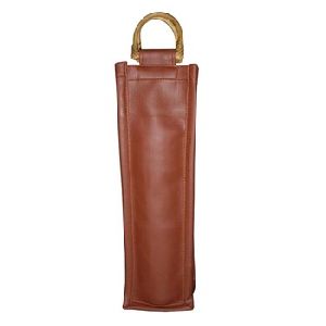 Leather Fabric Wine Bottle Bag