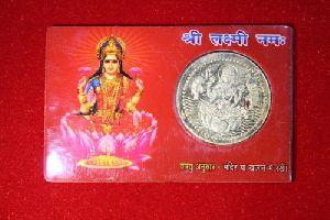 Laxmi Silver Coin Card