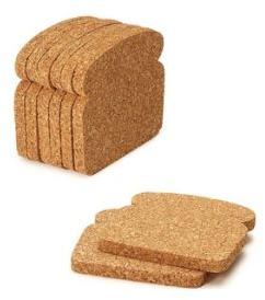 CORK BREAD COASTERS